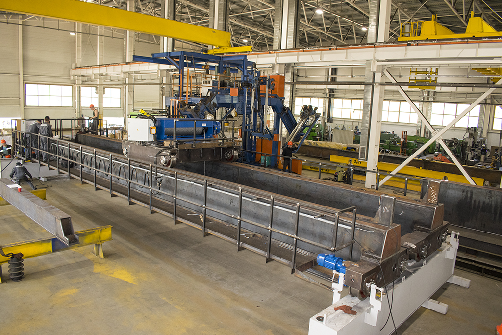 Испытания двухбалочного мостового крана на заводе Итеко Кран