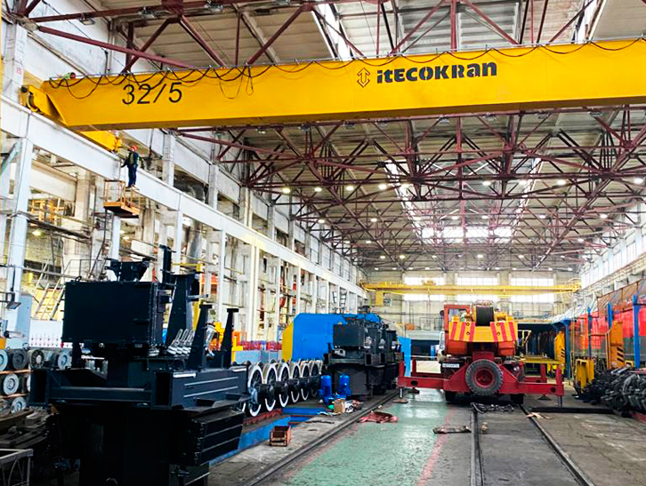 Монтаж мостового крана 32 тонны в Краснодарском крае
